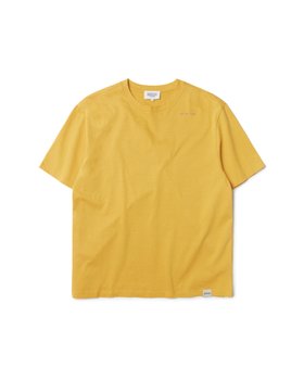 BROMPTON LONDON(브롬톤 런던) EMBROIDERY LOGO OVER FIT HALF SLEEVE T-SHIRT - MUSTARD (P233MTS220) | S.I.VILLAGE (에스아이빌리지)