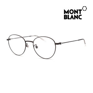 MONTBLANC EYEWEAR(몽블랑) 몽블랑 MB0085OK 001 공식수입 블루라이트 차단렌즈 라운드 메탈 명품 안경테 | S.I.VILLAGE (에스아이빌리지)