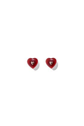 COLDFRAME(콜드프레임) VERY VINTAGE TINY RED HEART EARRINGS | S.I.VILLAGE (에스아이빌리지)