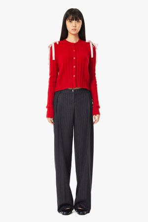 MOLLY GODDARD(몰리고다드) [MOLLY GODDARD] 샬롯 가디건(MGPF24-44 CHARLOTTE CARDIGAN RED) | S.I.VILLAGE (에스아이빌리지)