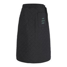 MILES AND MILES AND MILES(마일즈 앤 마일즈 앤 마일즈) extra warm quilting wrap skirt (겨울패딩 기모보온 랩스커트) | S.I.VILLAGE (에스아이빌리지)