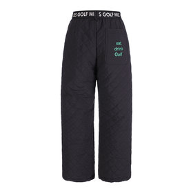 MILES AND MILES AND MILES(마일즈 앤 마일즈 앤 마일즈) windbreak quilting pants_black (겨울패딩 방풍팬츠) | S.I.VILLAGE (에스아이빌리지)