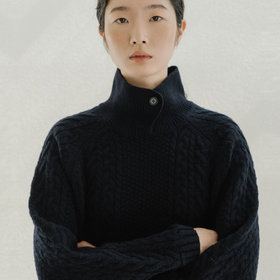 REPLAIN(리플레인) CASHMERE10 OVERSIZE SWEATER_DARK NAVY | S.I.VILLAGE (에스아이빌리지)