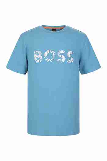 BOSS(보스) [공식] [보스] 믹스 로고 프린트 반팔 티셔츠 50515997_486 | S.I.VILLAGE (에스아이빌리지)