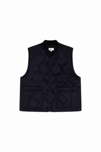 VIS A VIS(비자비) QUILTED VEST (BLACK) | S.I.VILLAGE (에스아이빌리지)