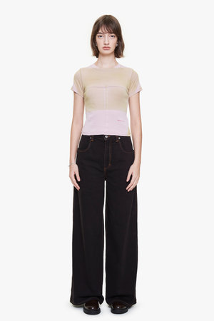 ECKHAUS LATTA(에크하우스라타) [ECKHAUS LATTA] 라페드 베이비 티셔츠 (303-EL-PF24-BS) | S.I.VILLAGE (에스아이빌리지)