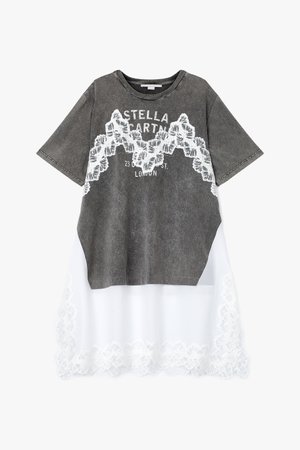 STELLA McCARTNEY(스텔라맥카트니) [여성]레이스 패치 티셔츠 드레스 | S.I.VILLAGE (에스아이빌리지)