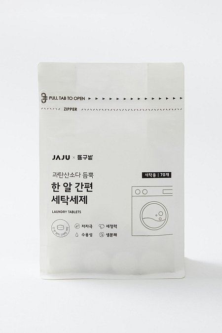 JAJU(자주) 과탄산소다 듬뿍 한 알 간편 세탁세제_70정 | S.I.VILLAGE (에스아이빌리지)