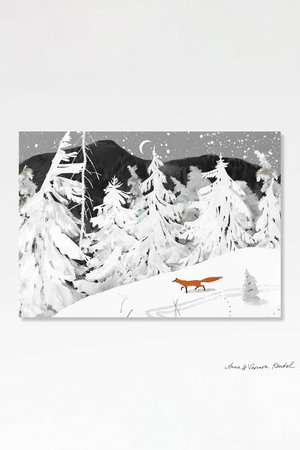 PINZLE(핀즐) [12 리미티드 에디션] 안나 & 바바라 켄델, A Fox in a Snowy Forest(A1 Size) | S.I.VILLAGE (에스아이빌리지)