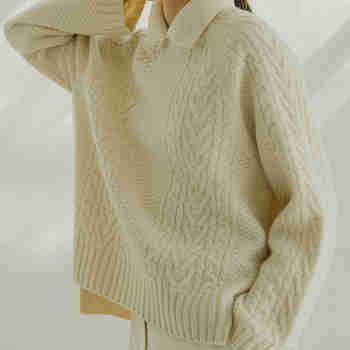 REPLAIN(리플레인) CASHMERE10 OVERSIZE SWEATER_IVORY | S.I.VILLAGE (에스아이빌리지)