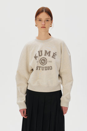 KUME(쿠메) KUME Studio Classic Sweatshirt, Oatmeal | S.I.VILLAGE (에스아이빌리지)