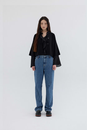 REPLAIN(리플레인) CROP KNIT JACKET_BLACK | S.I.VILLAGE (에스아이빌리지)