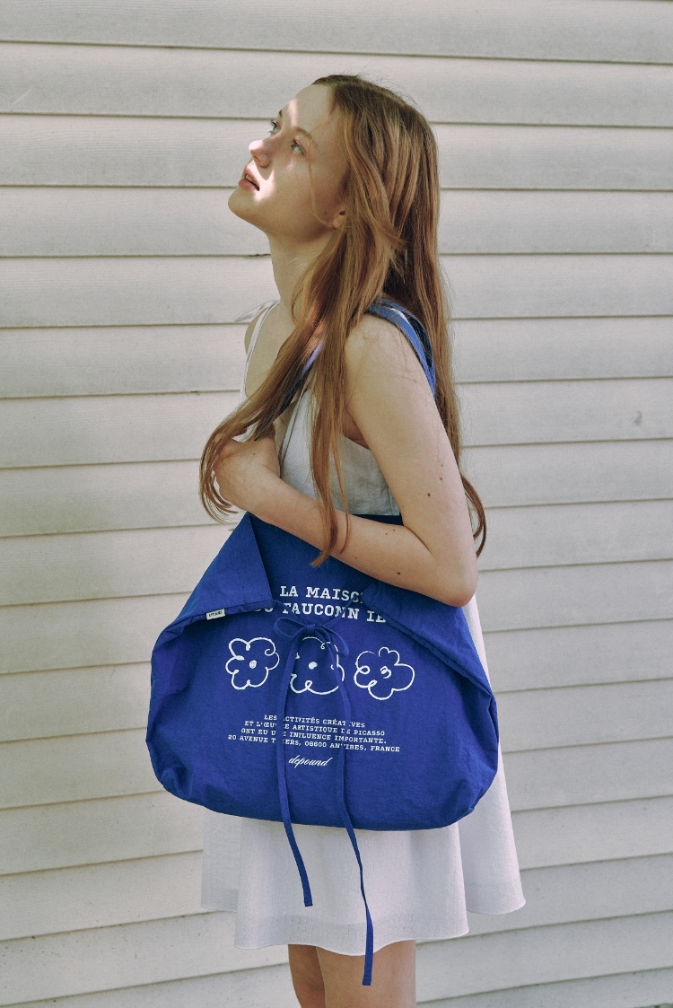 韓国シンプルおしゃれ【depound】antibes city bag 全5色 DEPOUND(드파운드) antibes city bag (nylon) - blue | 신세계V