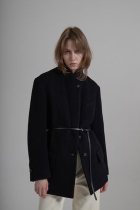 AEER(아에르) Jacket Boucle Black | S.I.VILLAGE (에스아이빌리지)