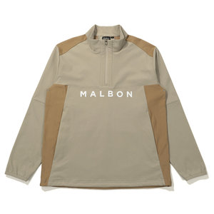 MALBON GOLF(말본골프) 벤틸 기모 하프집 티셔츠 GREYISH BEIGE | S.I.VILLAGE (에스아이빌리지)