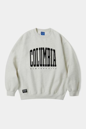 COLUMBIA UNIVERSITY(컬럼비아 유니버시티) BIG BOUCLE H/FLEECE SWEATSHIRTS 오트밀 | S.I.VILLAGE (에스아이빌리지)