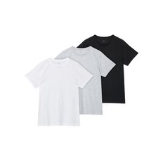 JAJU(자주) 남녀공용 코튼 라운드넥 티셔츠 3매 | S.I.VILLAGE (에스아이빌리지)