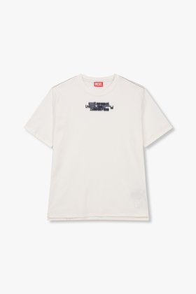 DIESEL(디젤) 남성 블러리 로고 숏 슬리브 티셔츠 | S.I.VILLAGE (에스아이빌리지)