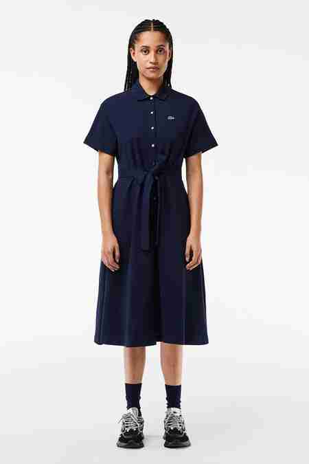 LACOSTE(라코스테) [라코스테] 여성 벨트형 반팔 폴로 드레스 EF7923-54G 166 | S.I.VILLAGE (에스아이빌리지)