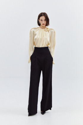 FAYEWOO(페이우) High-Rise Easy Pants [BLACK] | S.I.VILLAGE (에스아이빌리지)