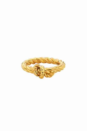 MZUU(엠주) SEASONS Bold Rope Ring_GOLD | S.I.VILLAGE (에스아이빌리지)