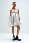 VENTE(방떼) Silver jacquard balloon dress | S.I.VILLAGE (에스아이빌리지)
