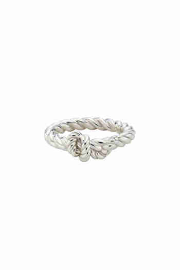 MZUU(엠주) SEASONS Bold Rope Ring_SILVER | S.I.VILLAGE (에스아이빌리지)