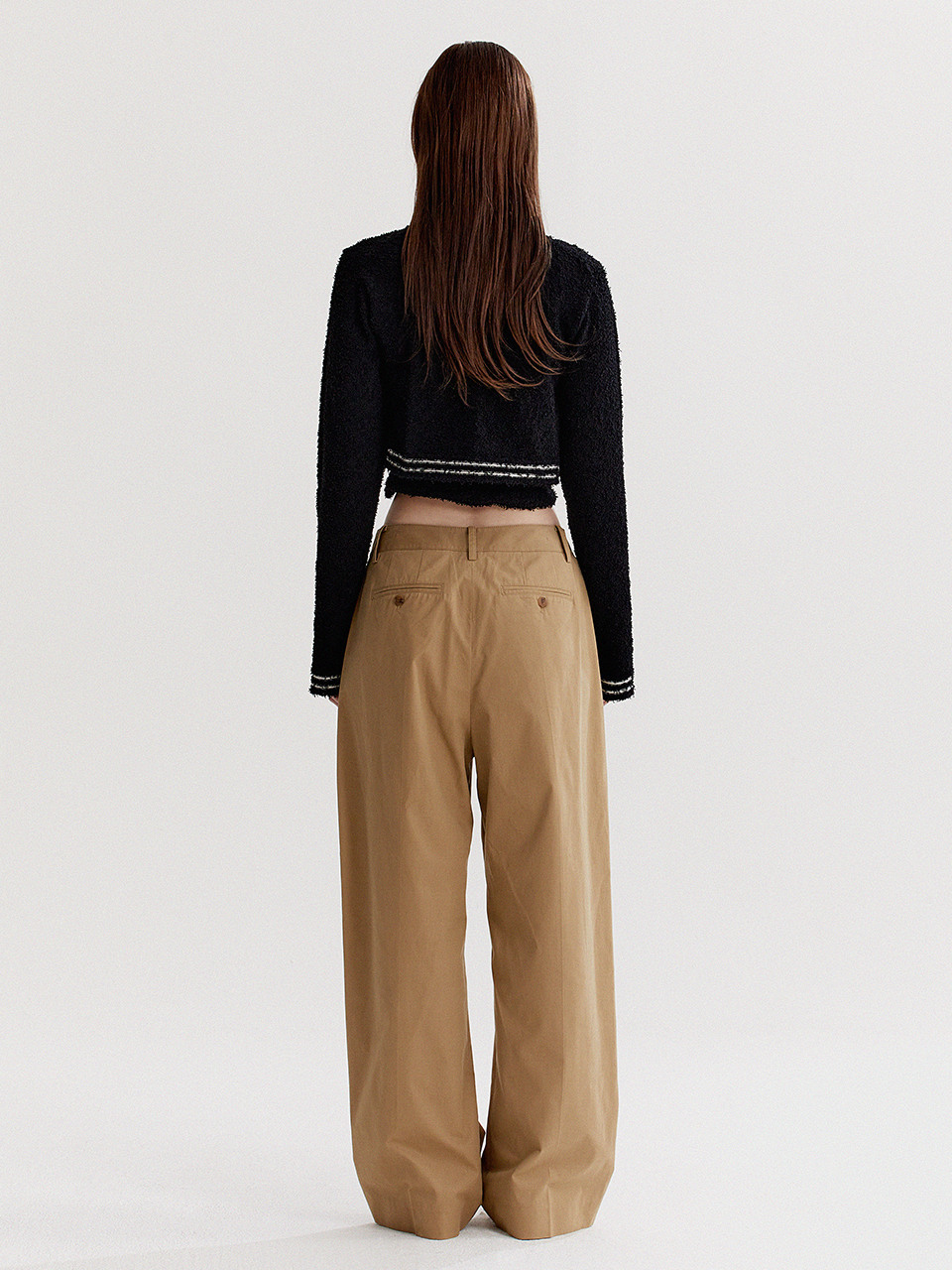 受注制【youll】rivet tuck wide pants (2color)