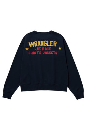 WRANGLER(랭글러) Star Original Lettering Sweatshirt Navy | S.I.VILLAGE (에스아이빌리지)