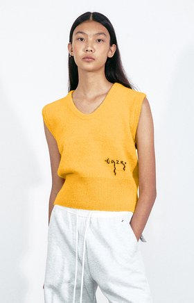 TAZE(테이즈) Euphoria Knit Vest (Yellow) | S.I.VILLAGE (에스아이빌리지)