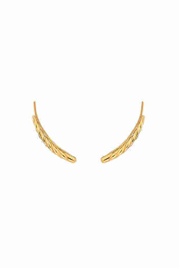 MZUU(엠주) SEASONS Rope Wind Earrings_GOLD | S.I.VILLAGE (에스아이빌리지)