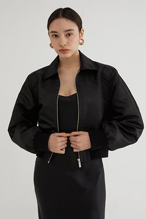 BARNEYS NEW YORK(바니스 뉴욕 패션) 24SS 클레어 봄버 재킷 블랙 | S.I.VILLAGE (에스아이빌리지)