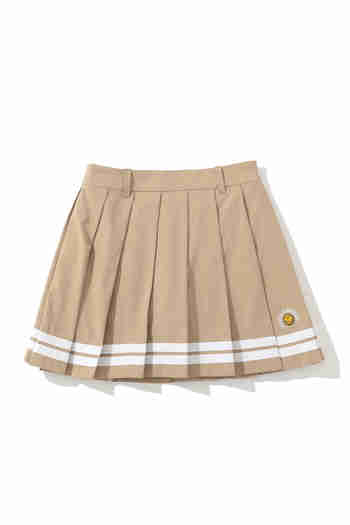 HORN GARMENT(혼가먼트) W CL SMILE WAPPEN POINT WIDE PLEATS SKIRT HQ3CE01F | S.I.VILLAGE (에스아이빌리지)