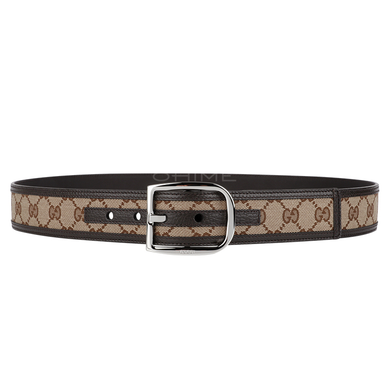 GUCCI(구찌) (당일출고) 구찌벨트 남자 GG 캔버스 레더라인