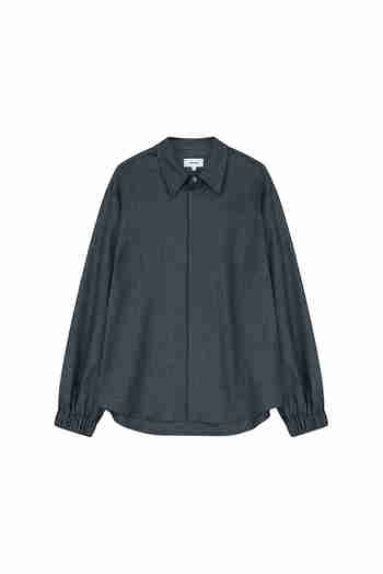 VIS A VIS(비자비) WOOL SHIRT (GRAY) | S.I.VILLAGE (에스아이빌리지)