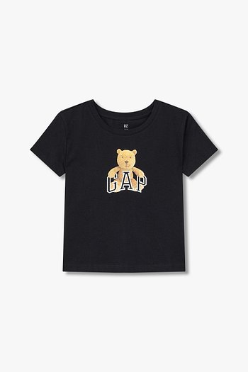 GAP Kids(갭키즈) [키즈 여아 6-14세] 베어 로고 그래픽 티셔츠 | S.I.VILLAGE (에스아이빌리지)