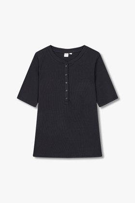 GAP Adults(갭) [여성] 리브드 헨리 넥 티셔츠 | S.I.VILLAGE (에스아이빌리지)