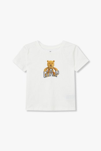 GAP Kids(갭키즈) [키즈 여아 6-14세] 베어 로고 그래픽 티셔츠 | S.I.VILLAGE (에스아이빌리지)