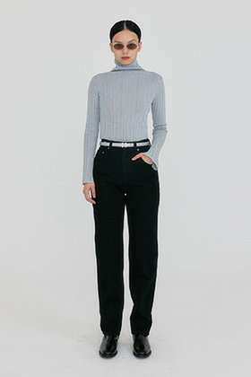 EENK(잉크) ZISSY Classic Denim Pants - Black | S.I.VILLAGE (에스아이빌리지)