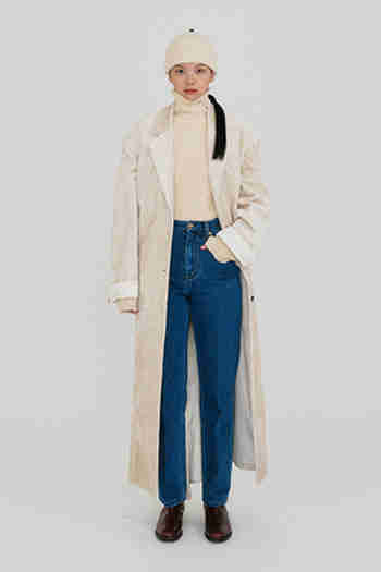 EENK(잉크) ZIZZ Transformative Long Coat - Ivory | S.I.VILLAGE (에스아이빌리지)