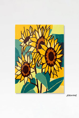 PINZLE(핀즐) [12 리미티드 에디션] 제롬, Sunflowers 1(A1 Size) | S.I.VILLAGE (에스아이빌리지)