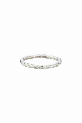 MZUU(엠주) SEASONS Rope Ring_SILVER | S.I.VILLAGE (에스아이빌리지)