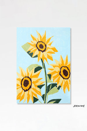 PINZLE(핀즐) [12 리미티드 에디션] 제롬, Sunflowers 2(A1 Size) | S.I.VILLAGE (에스아이빌리지)