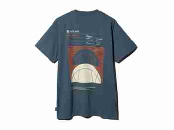 SNOW PEAK(스노우 피크) Alpha Breeze Typography T-Shirt Blue TS-24SU001BL | S.I.VILLAGE (에스아이빌리지)