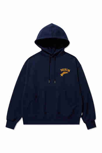 WRANGLER(랭글러) Denim Star Hoodie Navy | S.I.VILLAGE (에스아이빌리지)