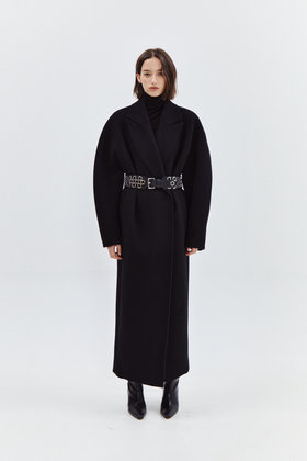 FAYEWOO(페이우) Cashmere Shawl Coat [BLACK] | S.I.VILLAGE (에스아이빌리지)