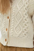 cable knit vest - ivory