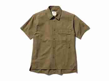 SNOW PEAK(스노우 피크) TAKIBI Light Ripstop Short Sleeve Shirt Khaki SH-24SU101KH | S.I.VILLAGE (에스아이빌리지)