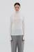 HIGH NECK RIB KINT TOP_OFF WHITE