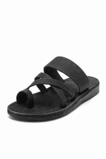 JERUSALEM SANDALS(예루살렘 샌들) 공식정품[예루살렘 샌들] NO.8 THE GOOD SHEPHERD_BLACK_NUBUCK (남여공용) | S.I.VILLAGE (에스아이빌리지)